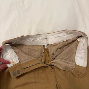 Aritzia Wilfred Cropped Ankle Pants in Tan